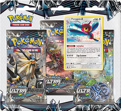 Pokemon Sun & Moon SM5 Ultra Prism 3-Booster Blister Pack - Porygon-Z Promo